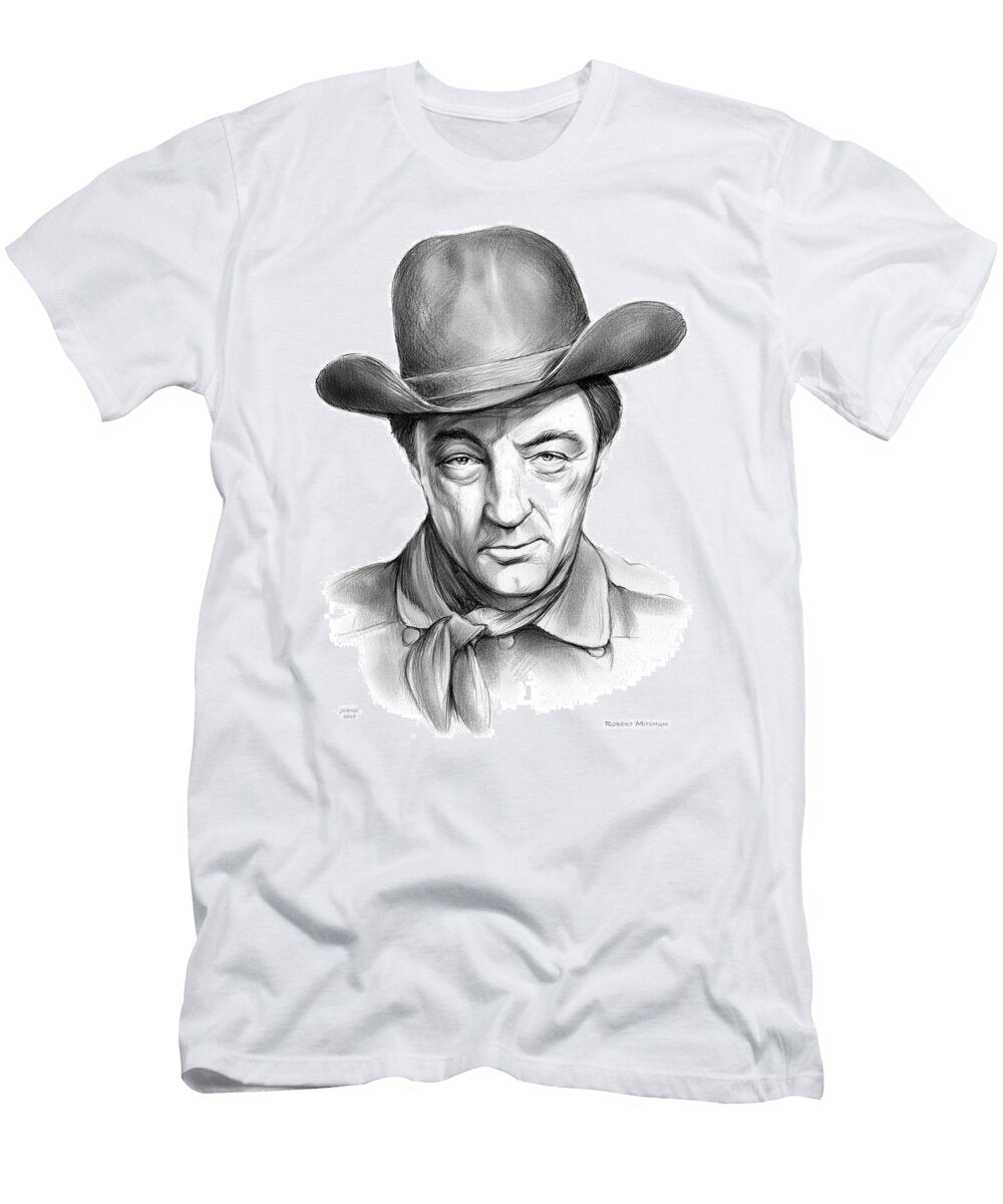 Robert Mitchum Cowboy Greg Joens T-Shirt
