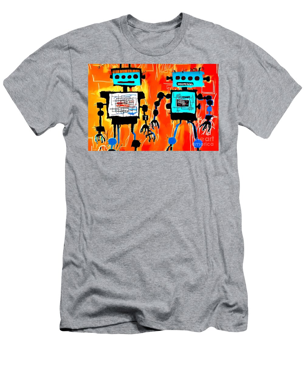Robot Dance Party 20221111d Wingsdomain Art and Photography T-Shirt
