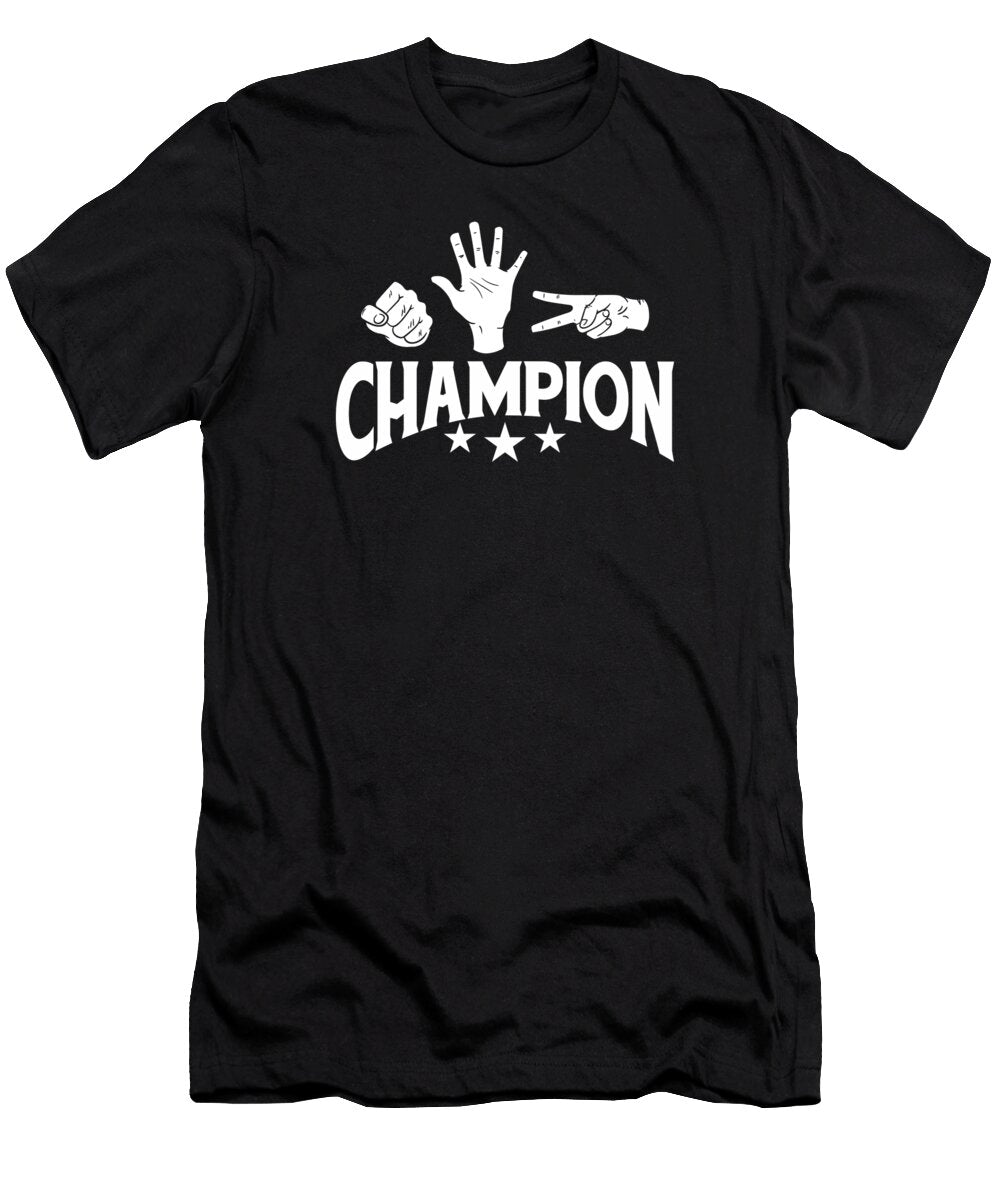 Rock Paper Scissors Champion Master Supreme Joke Novelty Nother T-Shirt