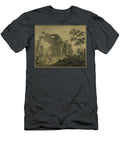 Roman Ruins with Two Peasants Conversing in the Foreground Charles Louis Clerisseau T-Shirt