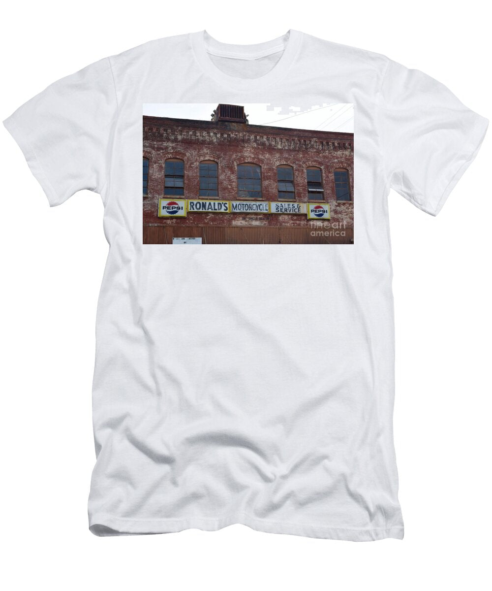 Ronalds Motorcycle Sign 1 Timothy Smith T-Shirt