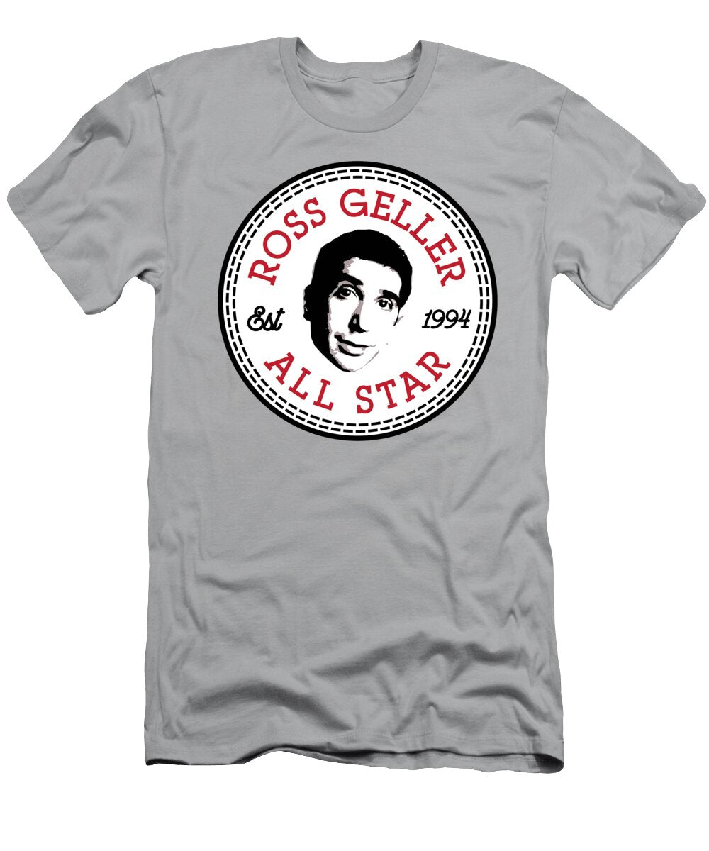 Ross Geller Friends All Star Converse Logo Diah Kezia Yuniar T-Shirt