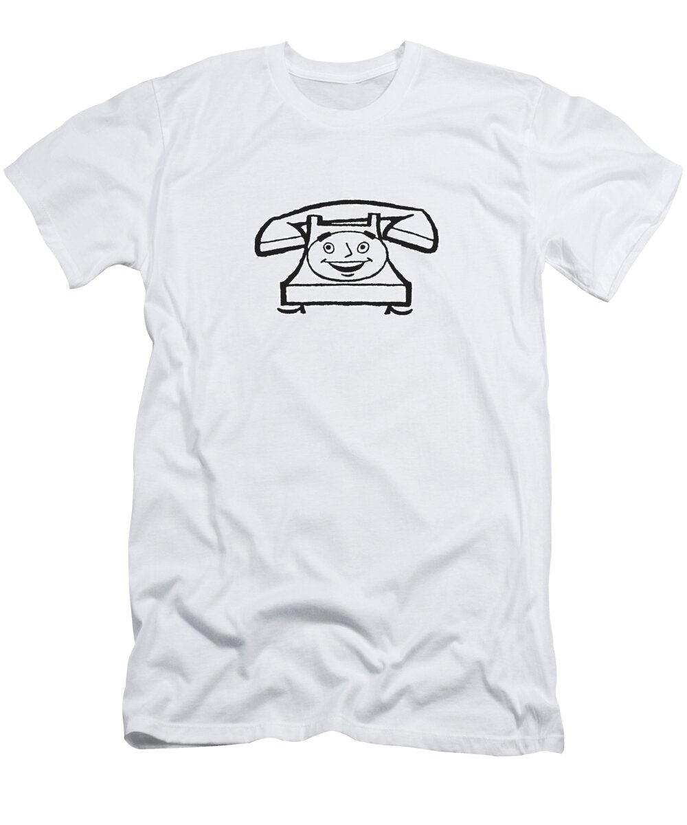Rotary Telephone with Face for Dial Csa Images T-Shirt