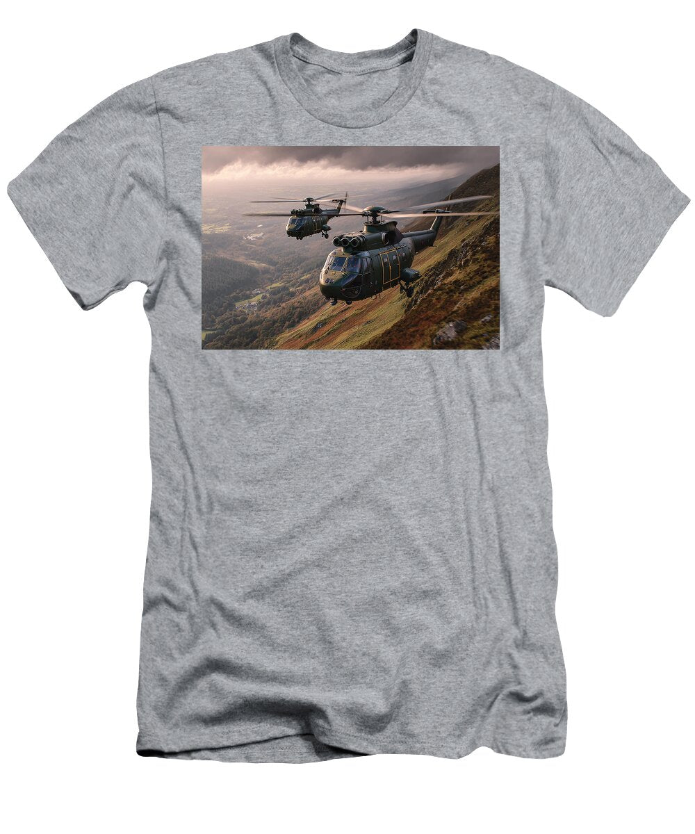 Rotors Over the Ridge Start Aviation T-Shirt