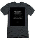 Rumi Quote 08 There Is a Candle in Your Heart Typewriter Print Black Studio Grafiikka T-Shirt