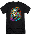Ruth Bader Ginsburg Colorful Portrait Flowers Licensed Art T-Shirt