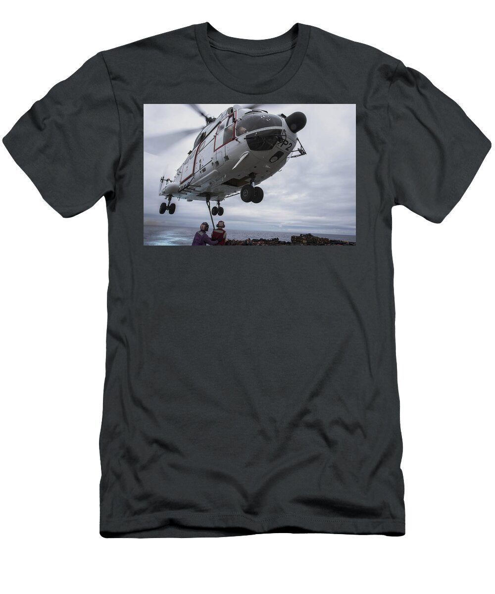 Sa 330j Puma Helicopter By US Navy Military Celestial Images T-Shirt