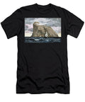 Sailboats Sailing Off Guernsey Island on the Channel Around 1800 19th Century Lithography American School T-Shirt