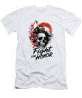 Samurai Skull with Blossoms Mounir Khalfouf T-Shirt