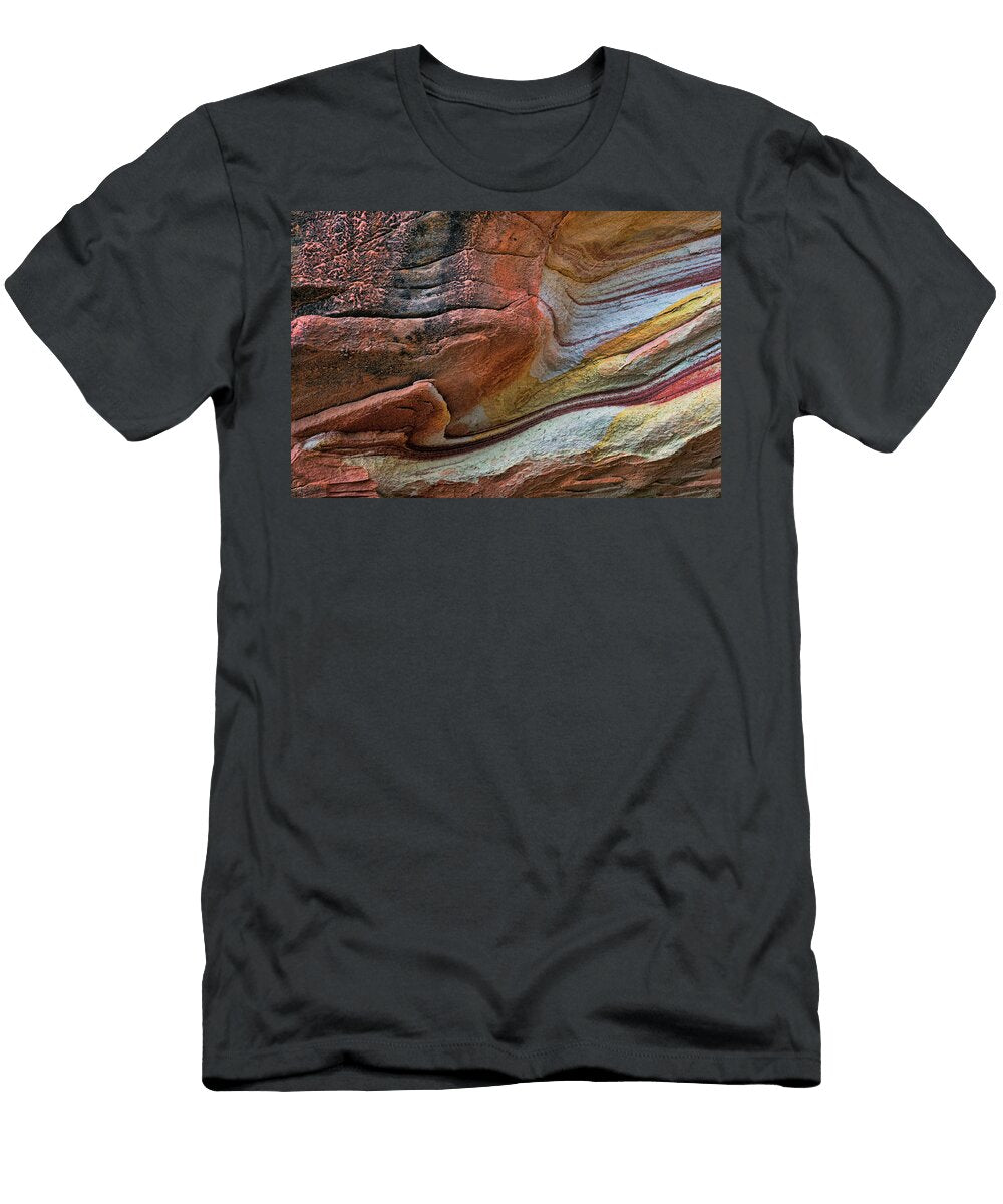 Sandstone Strata Abstract Nikolyn Mcdonald T-Shirt