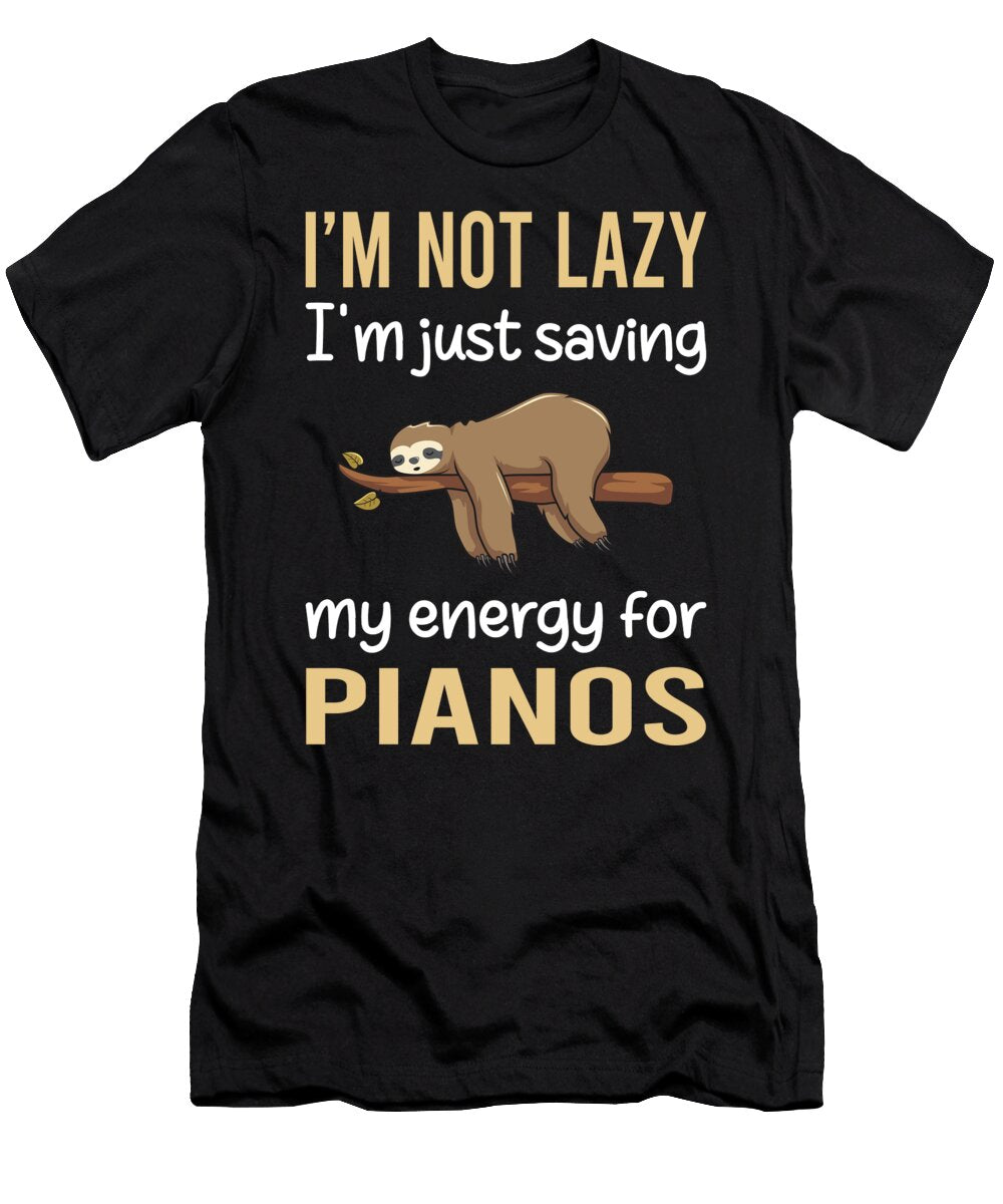 Saving Energy Piano Pianist Petrona Romero T-Shirt