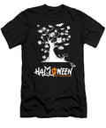 Scary Halloween Tree Scary Spooky Tree Halloween Scary Tree Scary Pumpkins Bats Owl Funny Mounir Khalfouf T-Shirt