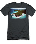 Sea Islands Water Aerial Rough Uninhabited Washed Blue Caribbea N Akkash T-Shirt