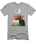 Seagull Stands on Rock with Crabs Andrew Hitchen T-Shirt