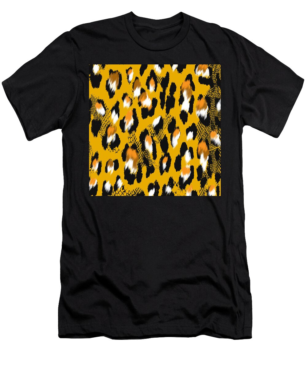 Seamless Pattern with Watercolor Leopard Print Julien T-Shirt