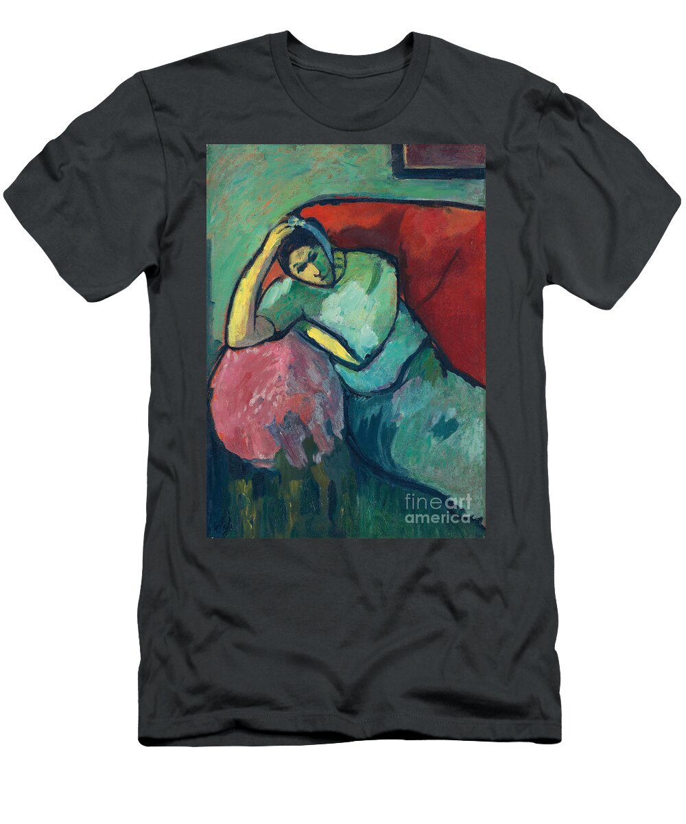 Seated Woman 1909 Alexej Von Jawlensky T-Shirt