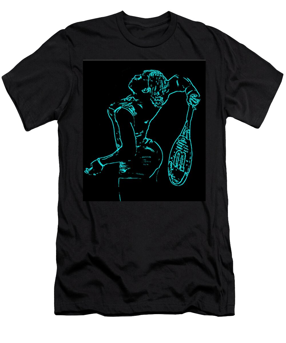 Serena Glowing Catsuit Ii Brian Reaves T-Shirt