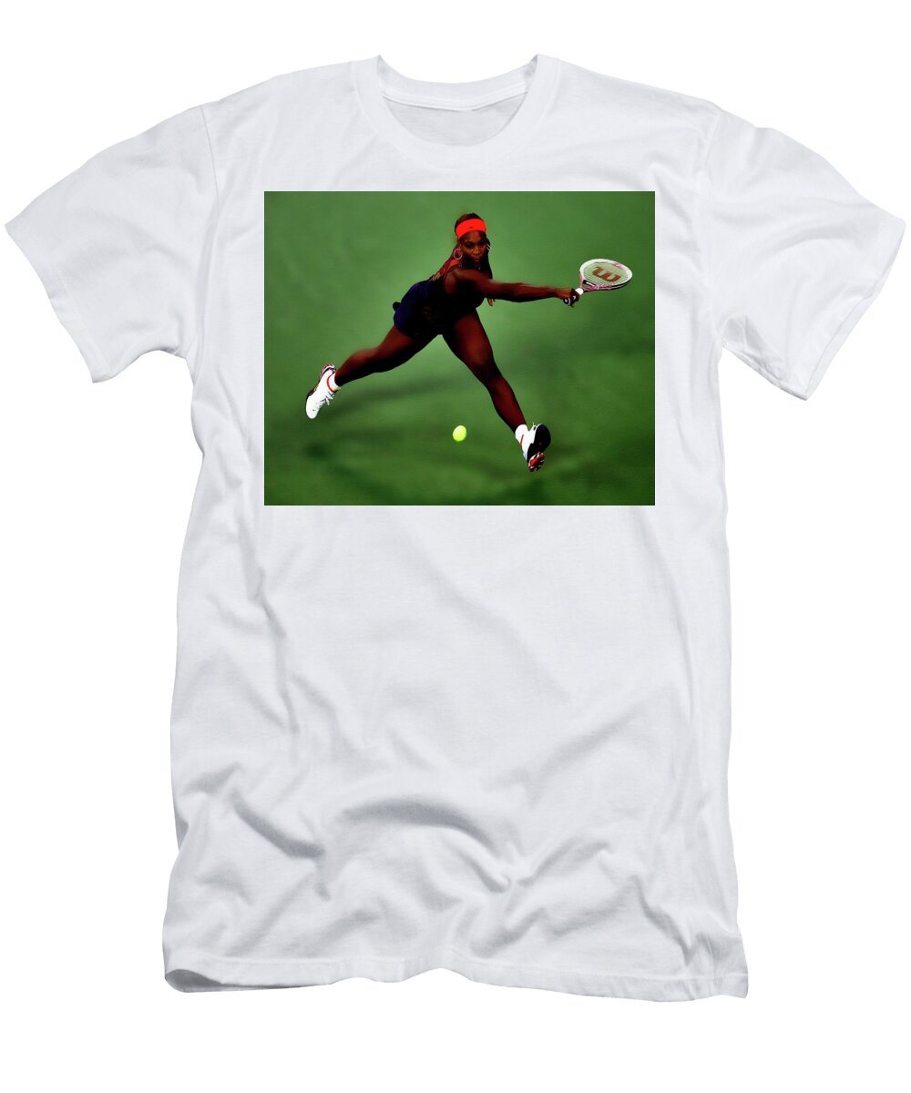 Serena Williams Getting After It Brian Reaves T-Shirt