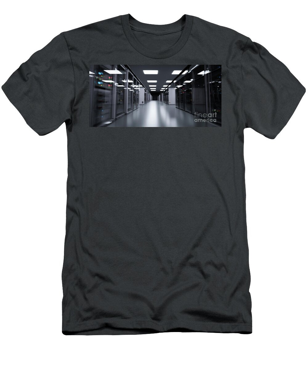 Server Room Modern Data Center Michal Bednarek T-Shirt