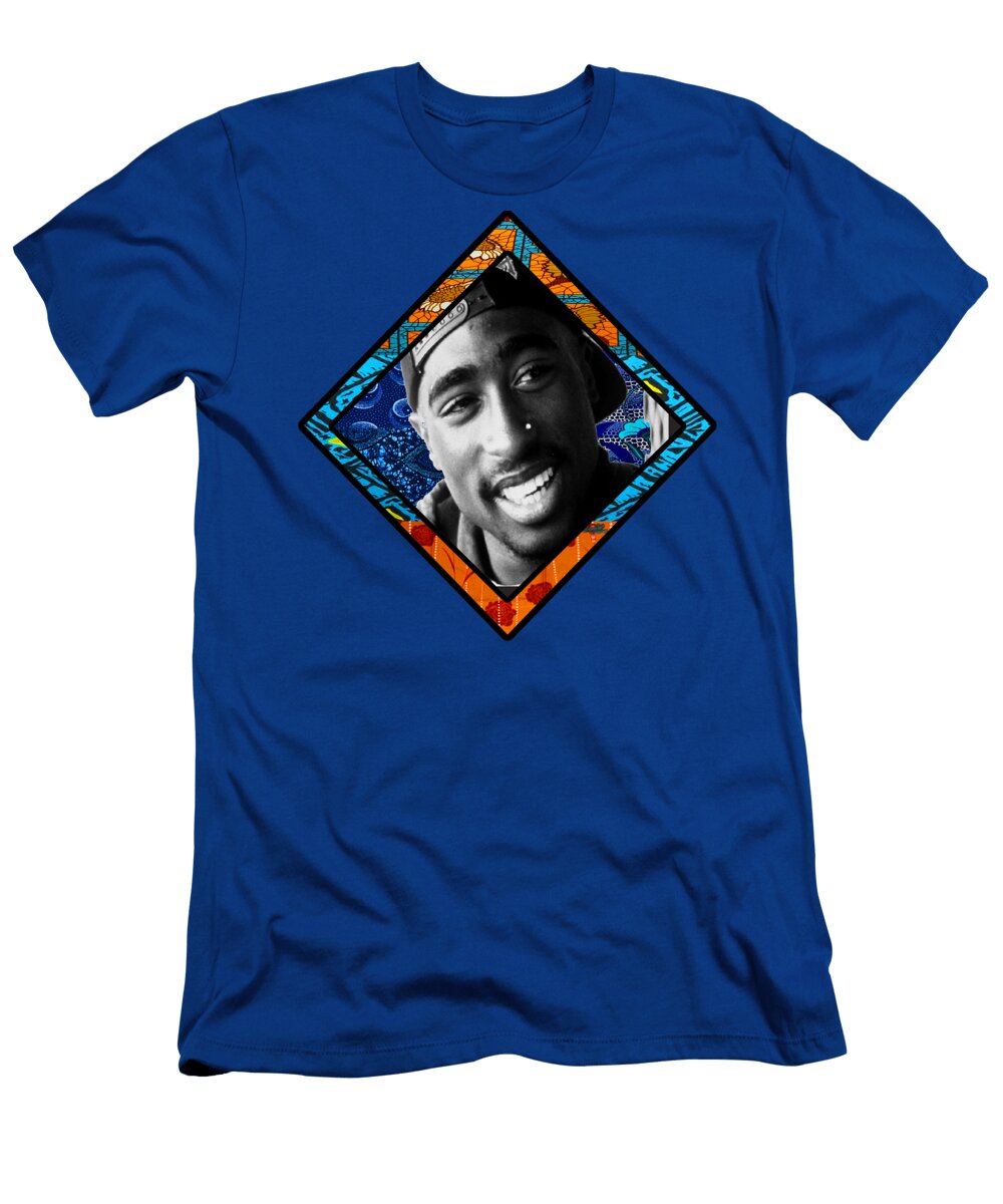 Shakur Afro Diamond Artbyomega T-Shirt