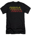Shuffle Repeat 1970s Disco Funk Vintage Retro Neon Light Funky Henry B T-Shirt