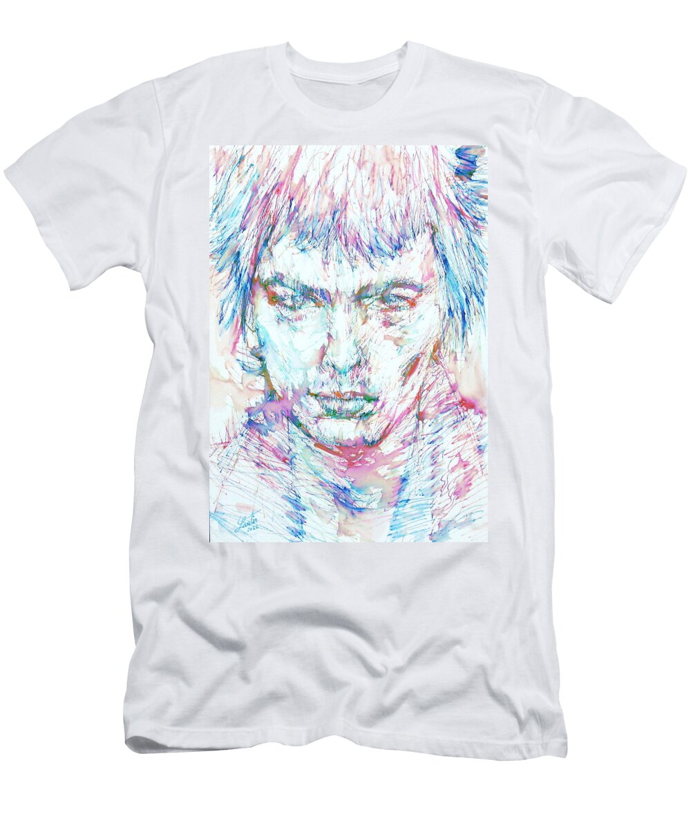 Sid Vicious Colored Pens Portrait Fabrizio Cassetta T-Shirt