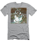 Silver Glow Watercolor Coffee Cup Cafe Art Irina Sztukowski T-Shirt
