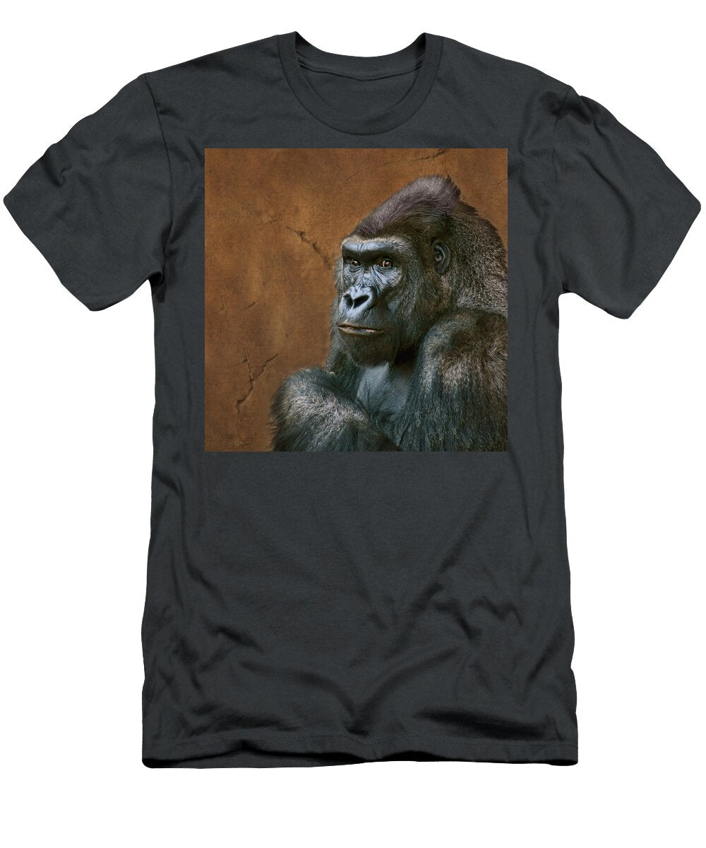 Silverback Stare Gorilla Nikolyn Mcdonald T-Shirt