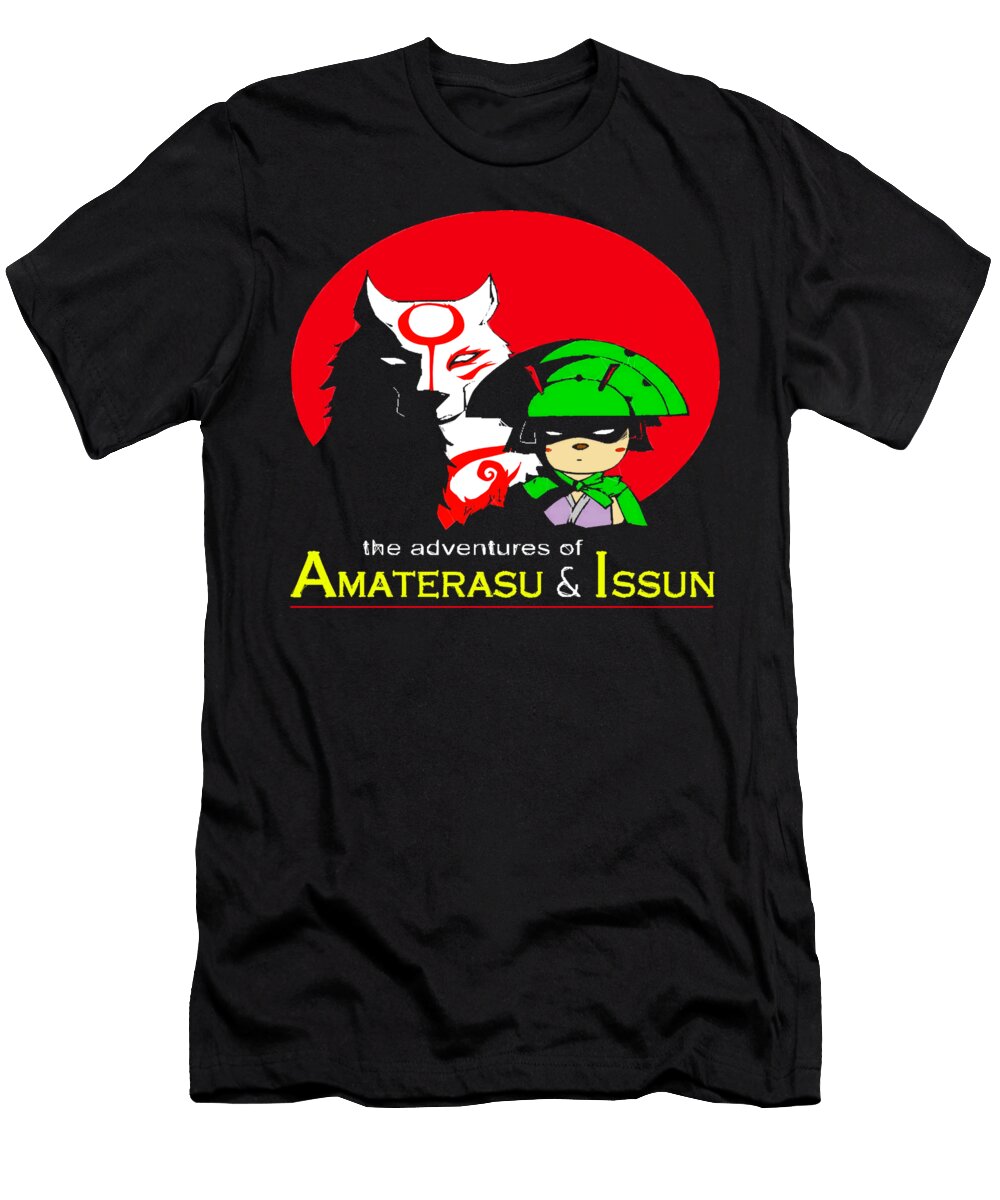 Singer Adventures of Amaterasu and Issun Okami Video Game T-Shirt