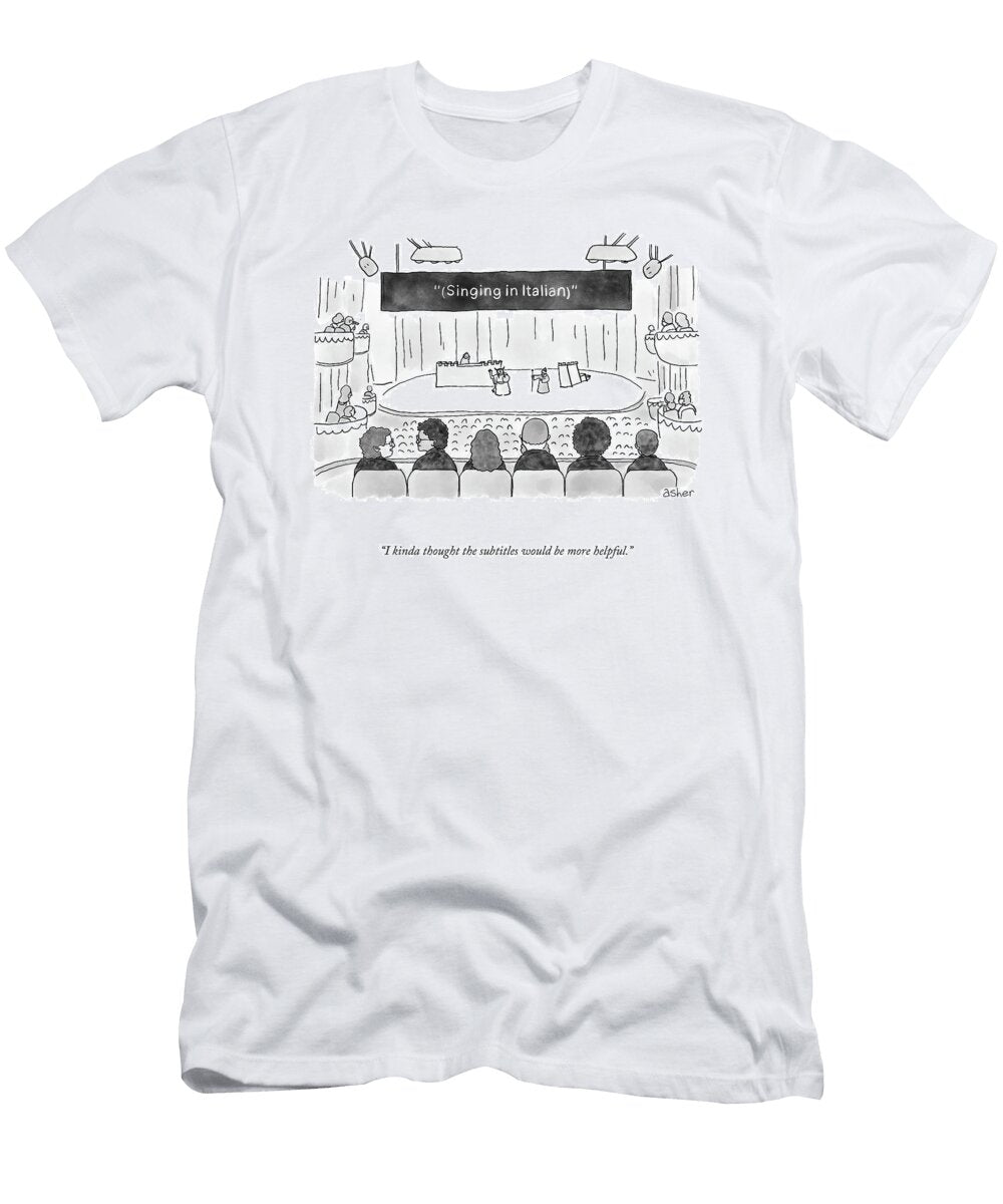 Singing in Italian Asher Perlman T-Shirt