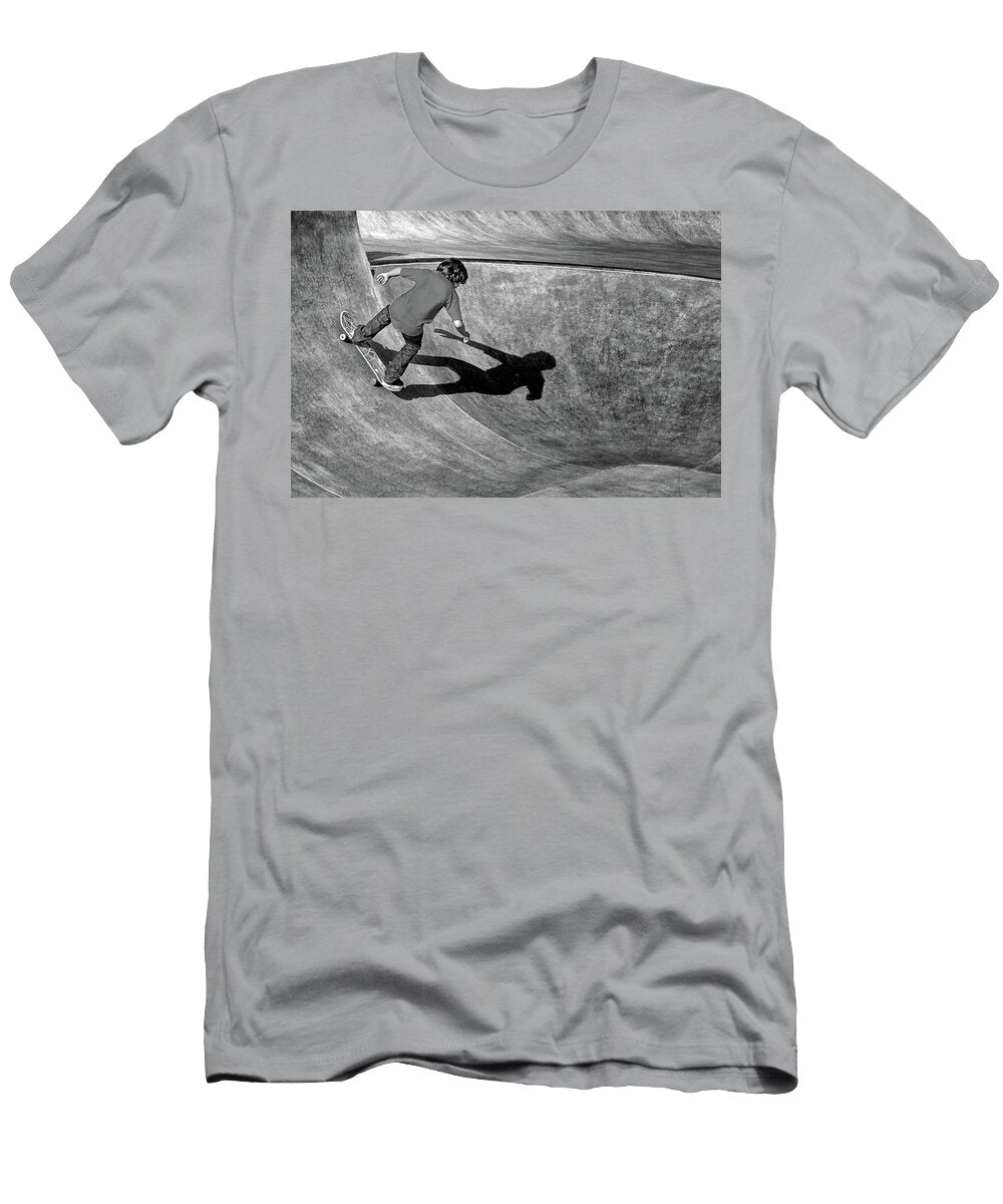 Skateboarder with Shadow Nikolyn Mcdonald T-Shirt