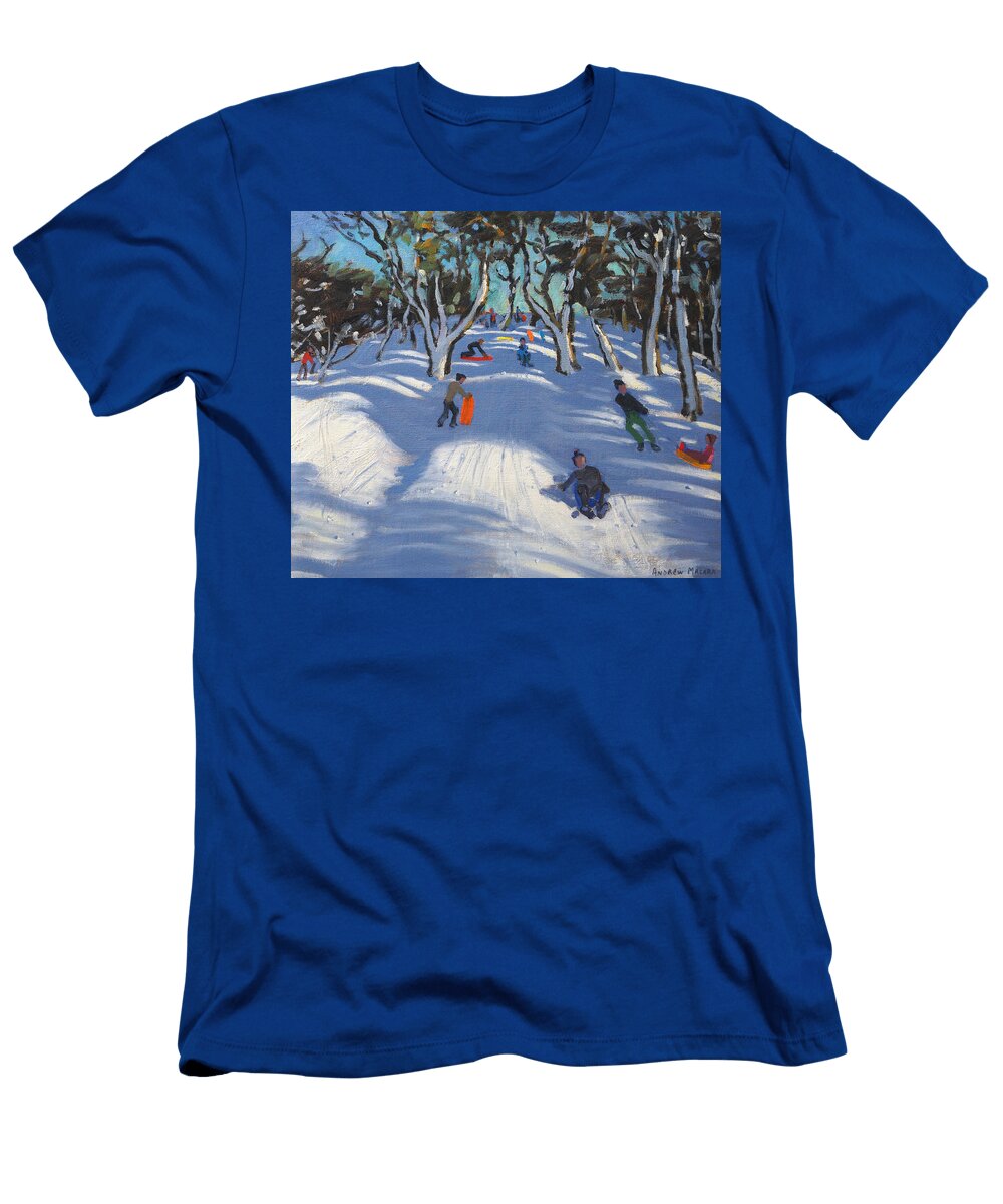 Sledging At Ladmanlow Andrew Macara T-Shirt