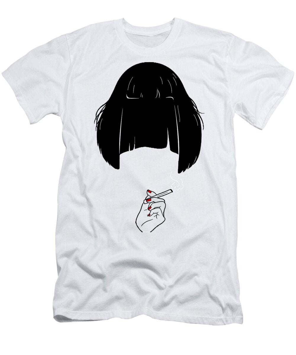 Smoke Girl Pulp Davidjoherds T-Shirt