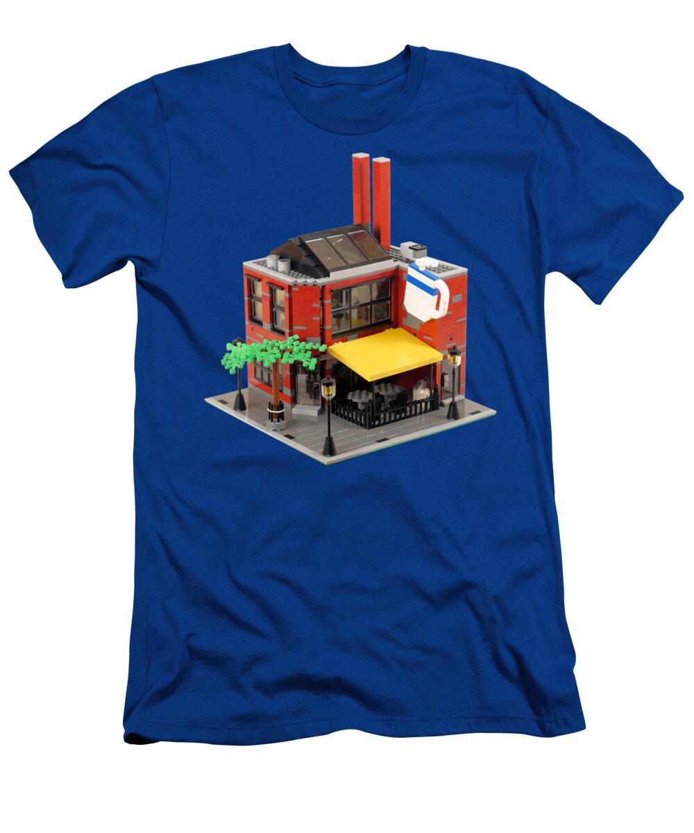 Smokestacks Coffee House Lego Building Brian Lyles T-Shirt