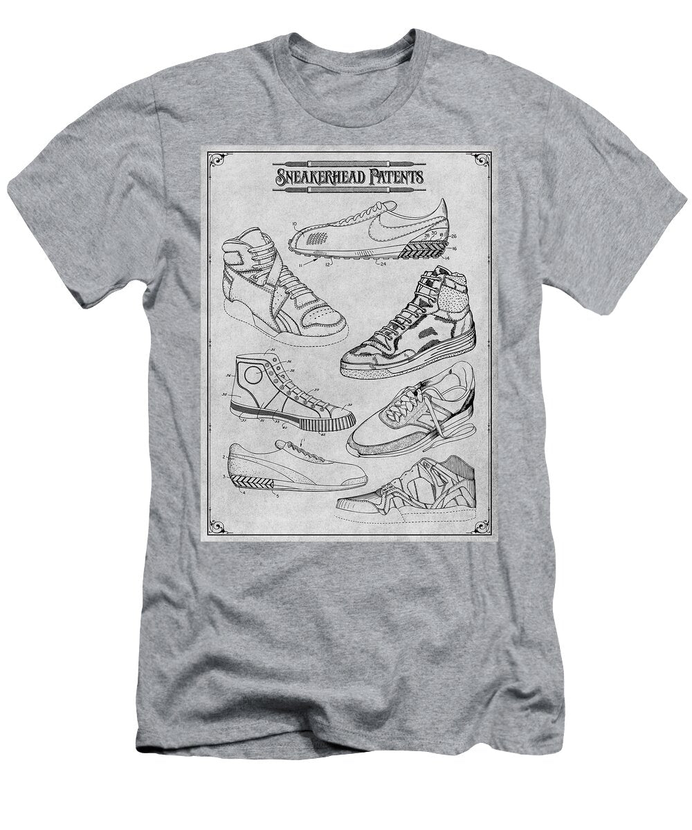 Sneakerhead Patents Gray Print Greg Edwards T-Shirt