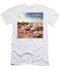 Sneakers Overlooking Stiped Hills Yopedro T-Shirt