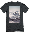 Snow Covered Peaks Above the Clouds John Taylor T-Shirt