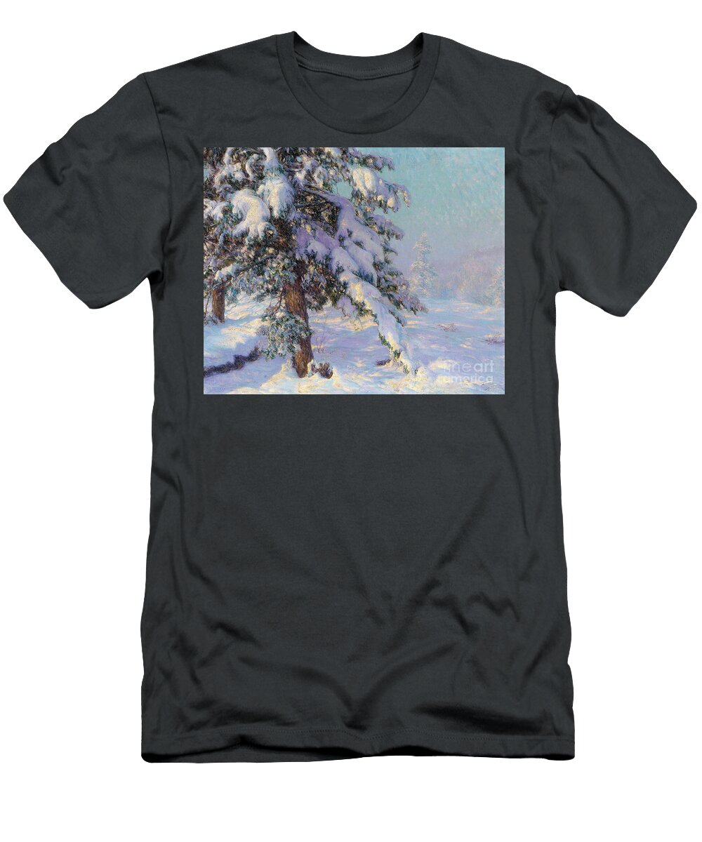 Snow Laden Walter Launt Palmer T-Shirt