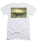 Snow Scene Sunset Ludwig Munthe T-Shirt