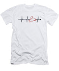 Snowmobile Heartbeat Snowbike Sledding Snowmobile Riding Graphics Lab T-Shirt