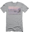 Snowy Landscape At Twilight Claude Monet T-Shirt