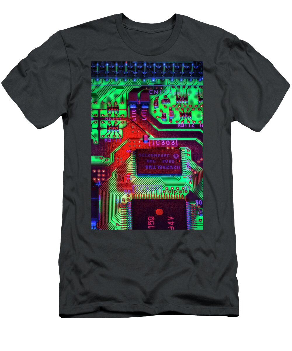 Sony Playstation Circuit Board 8 Robert Storost T-Shirt