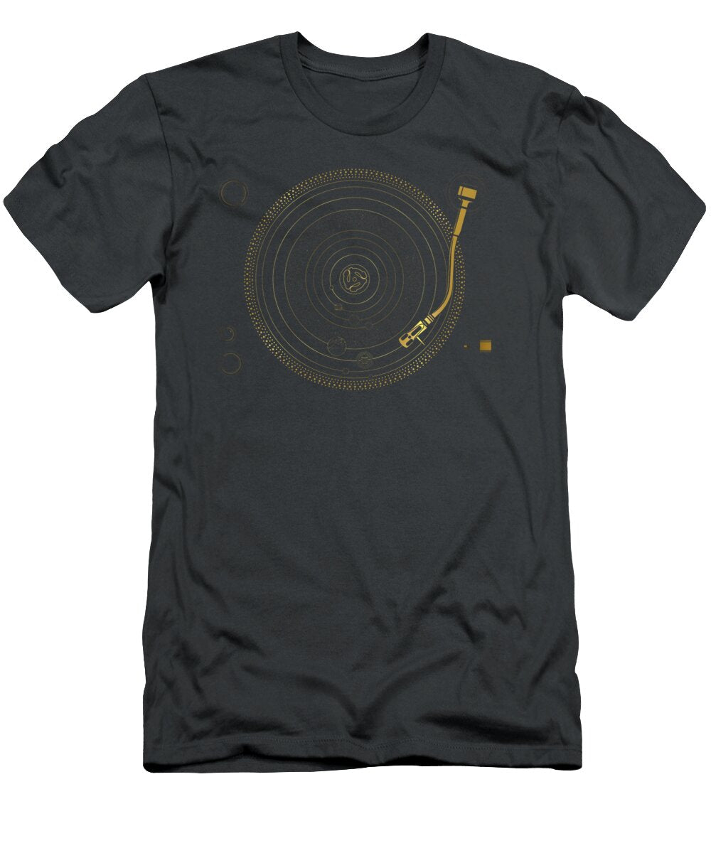 Space DJ Solar System Edm Turntable Kingq Aylam T-Shirt