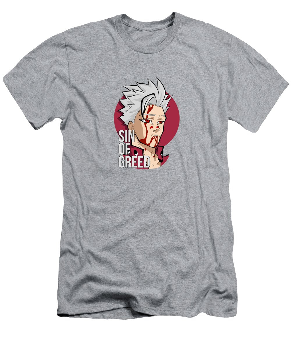 Space Hustle Ban Sin of Greed Mesa De Trabajo the Anime World T-Shirt