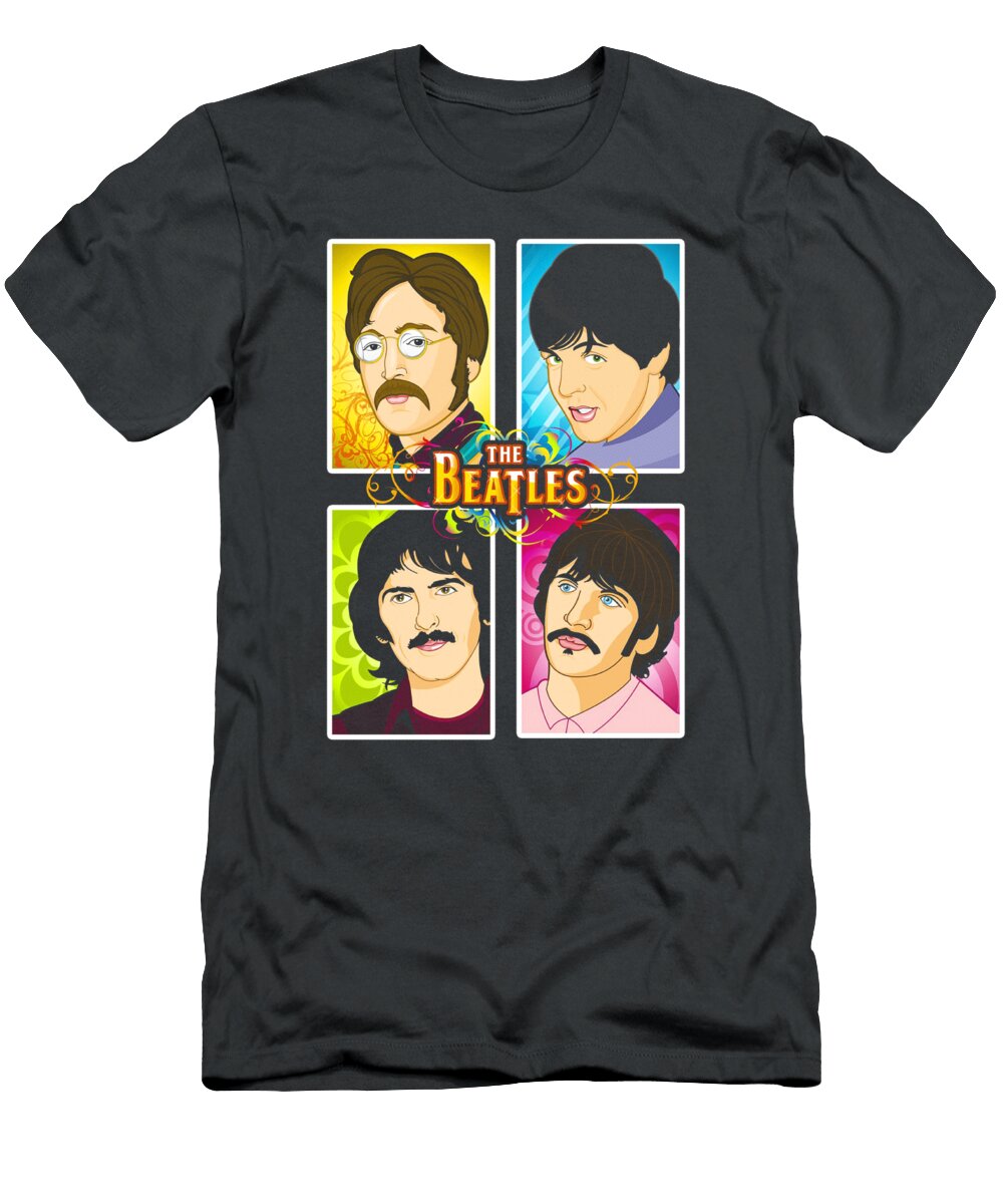 Space Hustle Beatles 2 the Anime World T-Shirt