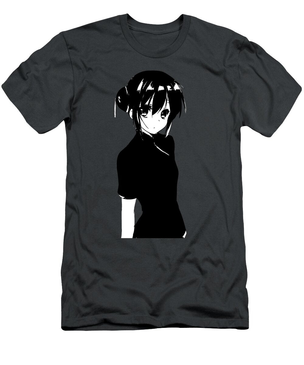 Space Hustle Kagura 2 Black and White the Anime World T-Shirt