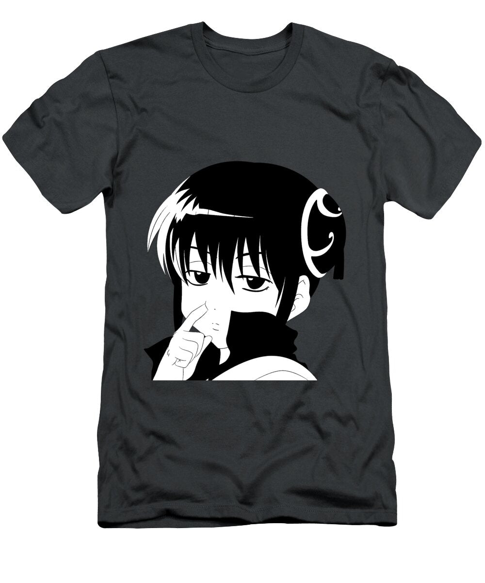 Space Hustle Kagura 5 Black and White the Anime World T-Shirt