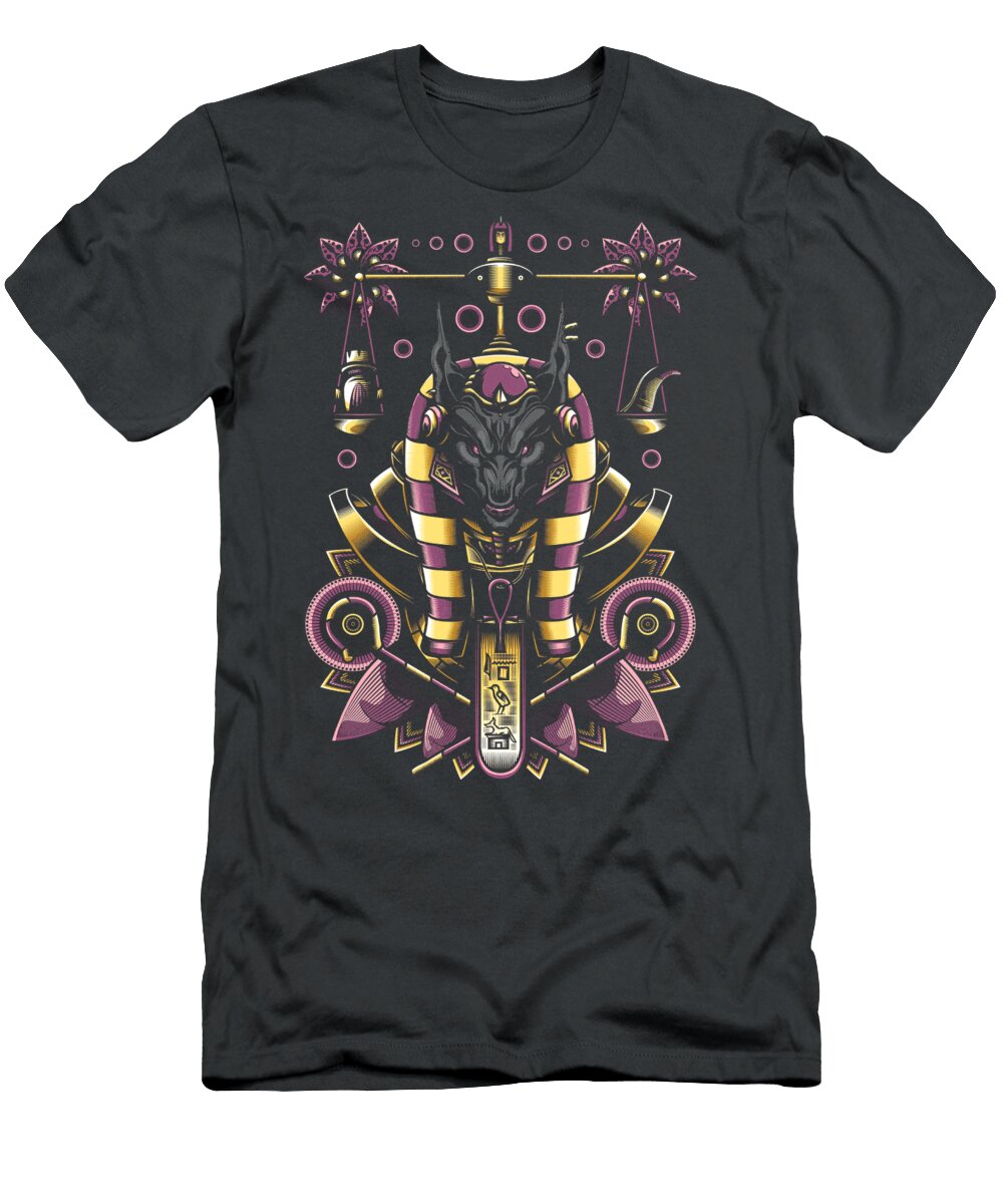 Space Hustle of Anubis Dios Egipcio the Anime World T-Shirt