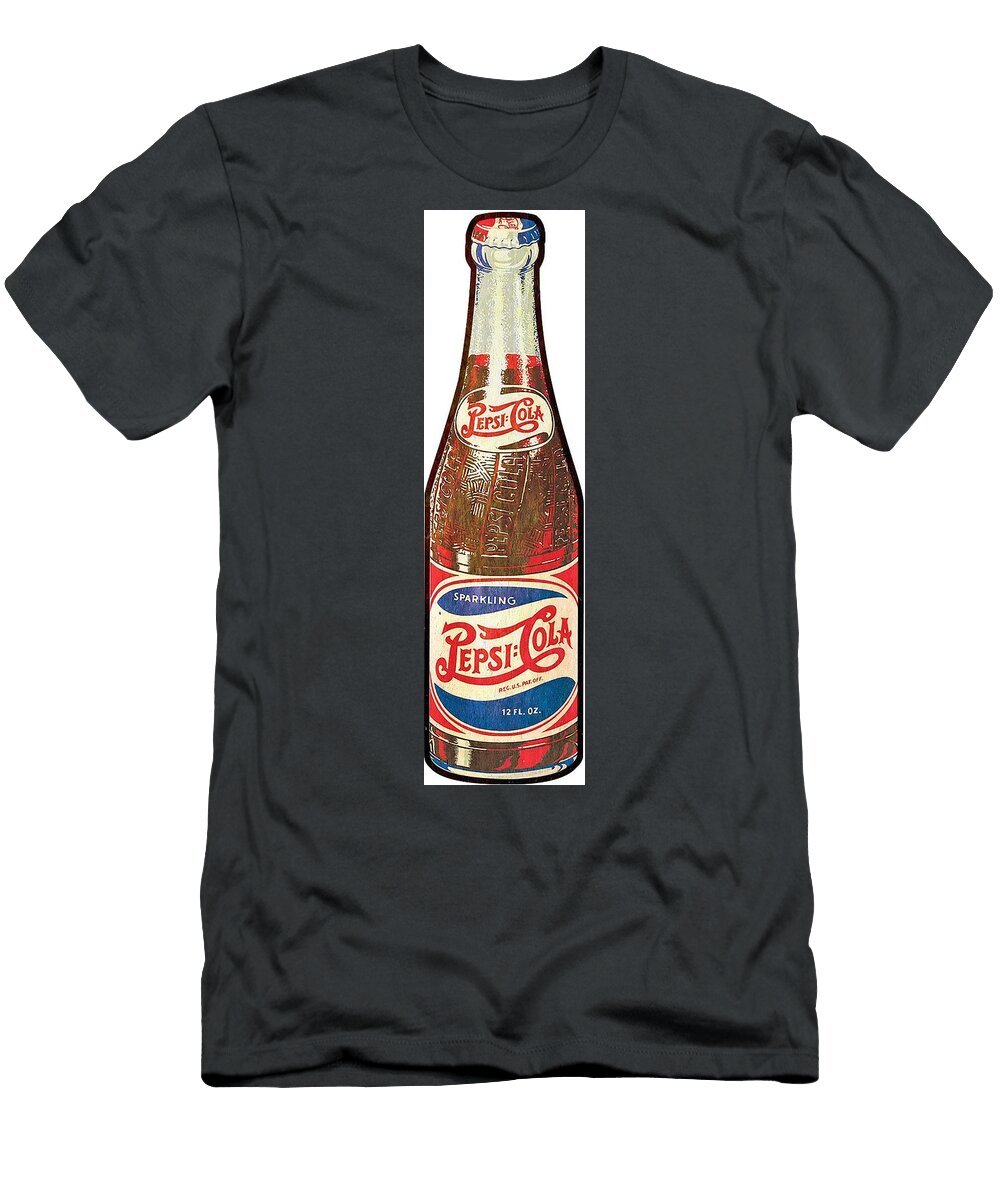 Sparkling Pepsi Cola 12 Fl Oz Glass Soda Pop Soft Drink Bottle Sign Mgs254 Cody Cookston T-Shirt