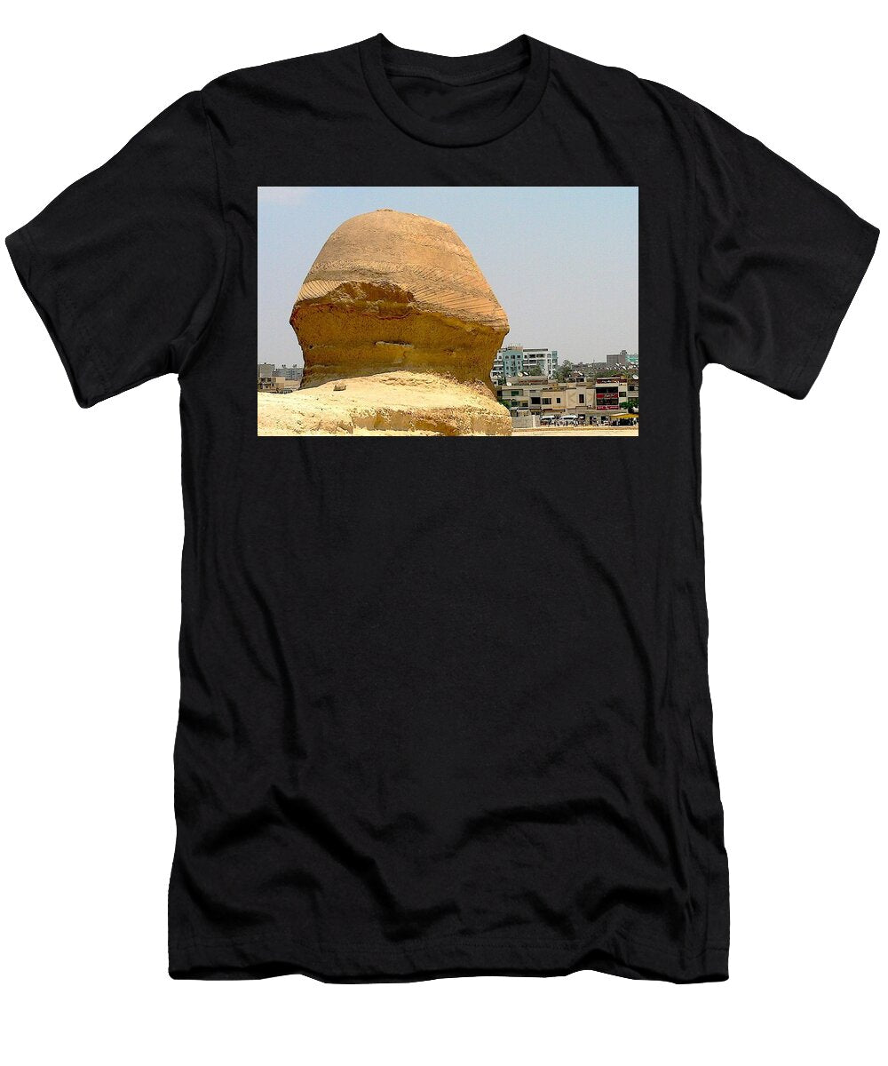 Sphinx Longingly Staring At Kfc and Pizza Hut Across the Street Vm Vassolo T-Shirt